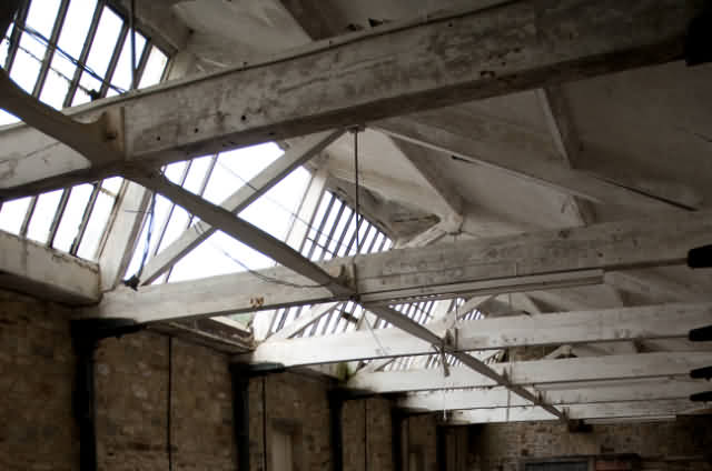 Photograph of Lothersdale Mill Weaving Shed Roof
